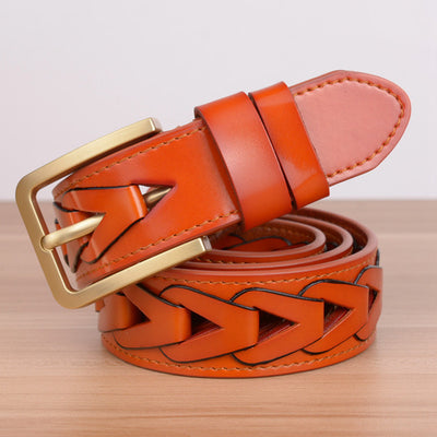 Interlocking Designer Belt Genuine Leather 4 Colors Size 43" 45" 47" & 49" Handcrafted