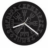 Viking Vegvisir & Runes LED Neon Wall Clock Glow-in-Dark Changes Colors