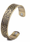 Viking/Norse Dragon Magnetic Cuff Adjustable Bangle Gold-Tone Bracelet Health Unisex