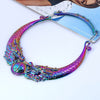 Retro Peacock Copenhagen 4 Colors Zinc Alloy Collar Necklace