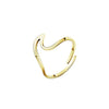 Wave/ Ocean Cuff Bracelet Or Ring Gold Or Silver Adjustable