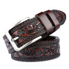 Viking Art Tooled Leather Cordovan, Brown, Camel & Black Sizes 41"- 49" Belts