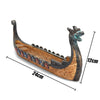 Viking Longboat Resin Incense Holder 9 x 4 inch For Home Decor