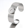 Popular 316 Stainless Steel Snap Button Cuff Bracelet 18mm/20mm Snap Buttons