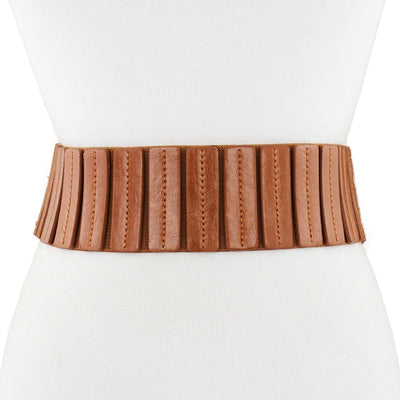 Vintage Comfort Leather Belt Tan, Brown, Black & Red Adjusts 27”-32”