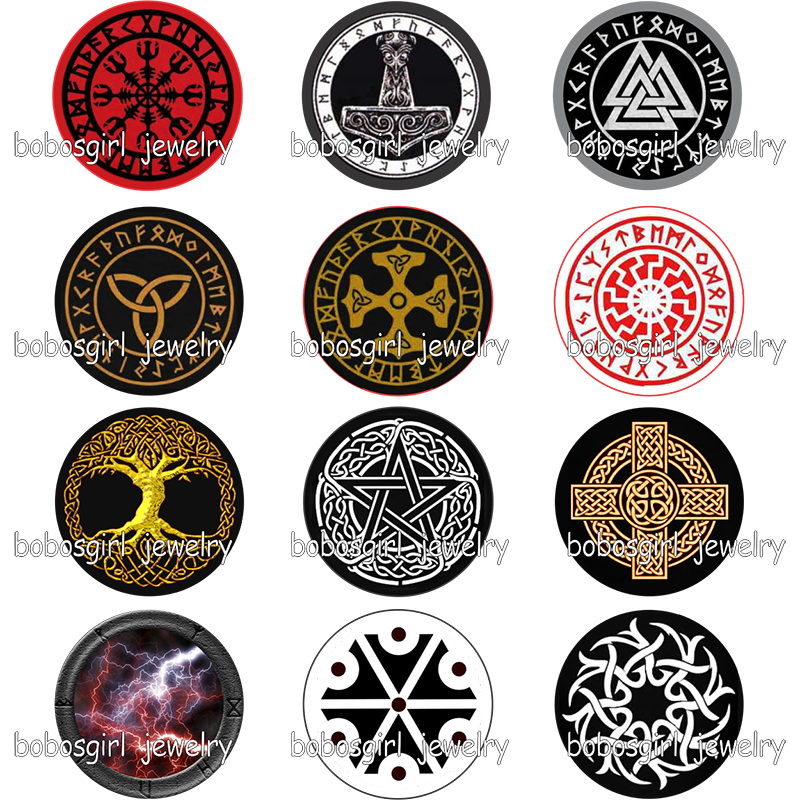 A+ Viking Symbol 10 Set Alloy  12,18 or 20mm Snap Button