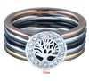 World Tree Of Life 4 Color Stainless Steel & CZ Stone Ring Sz 6-10 Women Unisex