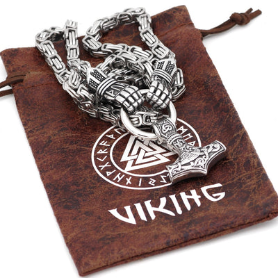 viking necklace mens vintage wolf head| Alibaba.com