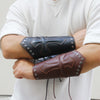 Vintage Replica Wide Leather Cross Brown/ Black Lace Armband Bracelet Unisex