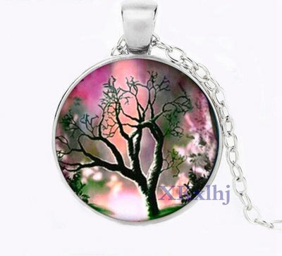 Yggdrasil World Tree 6 Designs Bronze Black or Silver Zinc 20" Necklace